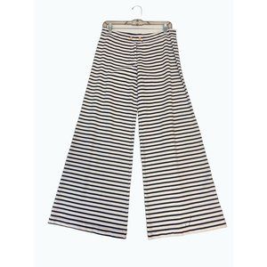 Tory Burch- Cotton Wide Leg Button Fly Pants, Size S
